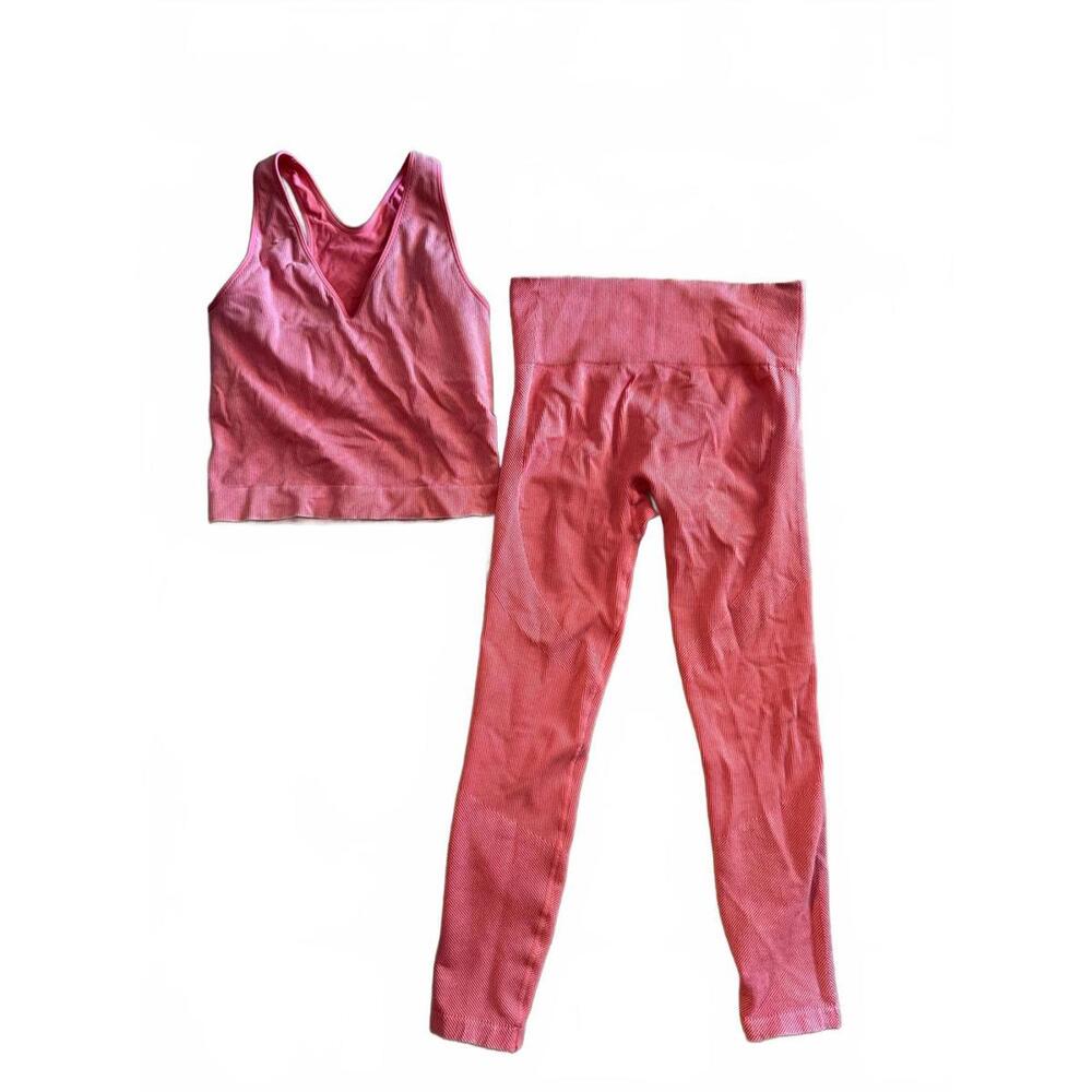 JoyLab Pink Activewear Set for Women - Top and Leggings